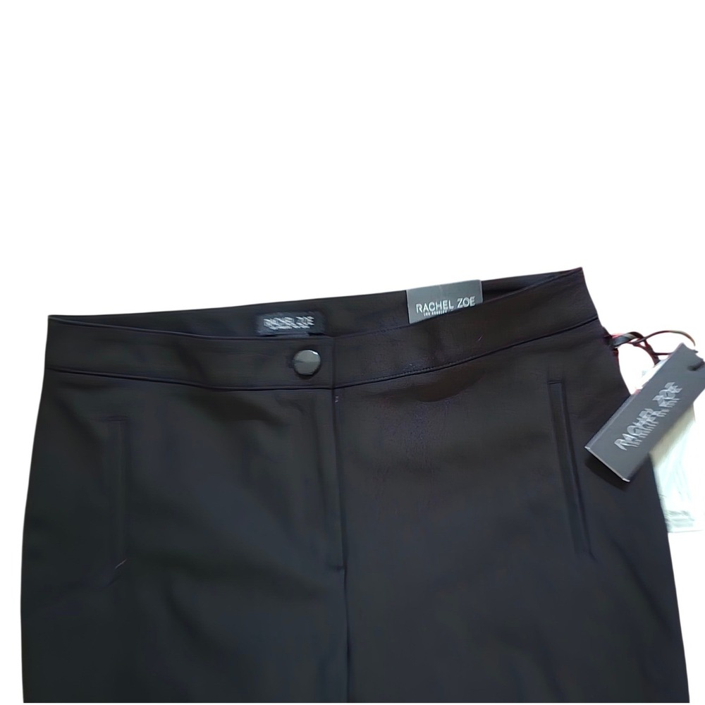 NEW WITH TAG Rachel Zoe Black Slim Leg Cropped Dress Pants Womens Size 14 GREAT - Picture 3 of 5